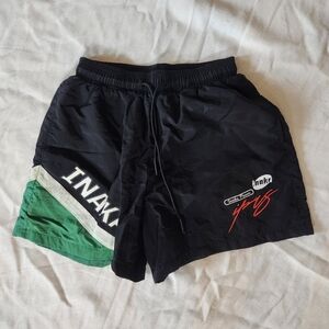 Inaka Power Black Athletic Running Shorts Drawstring Size S